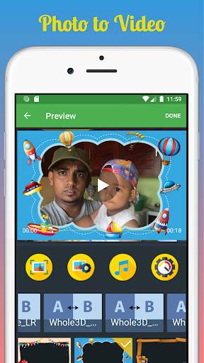Photo to Video Maker with Music screenshot 1