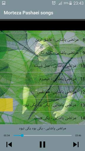 مرتضى باشايى بدون اينترنيت - Morteza Pashaei Songs screenshot 4