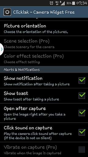 Clicklak - Camera Widget Free screenshot 4