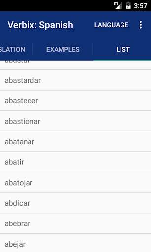 Verbix Verb Conjugator screenshot 3