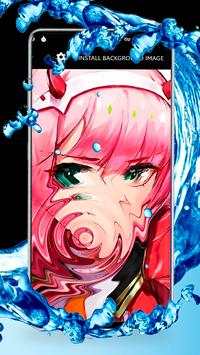 Darling Pink Anime Zero Two  Live Wallpaper screenshot 1