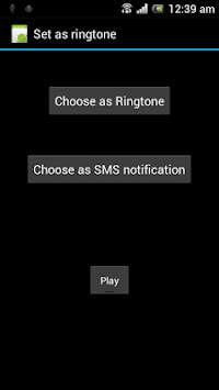 Set as RingTone screenshot 2