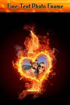 Fire Text Photo Frame screenshot 6