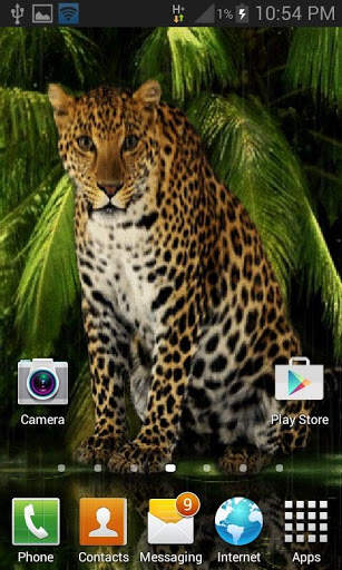 Angry Forest Leopard LWP स्क्रीनशॉट 2