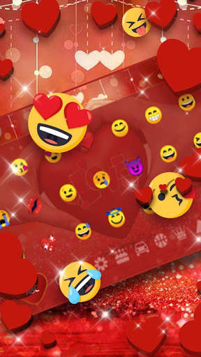Romantic Love Heart Keyboard screenshot 3