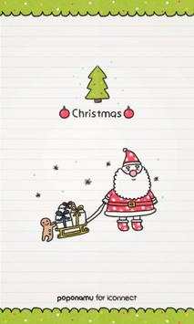 Doodle Christmas go launcher screenshot 1