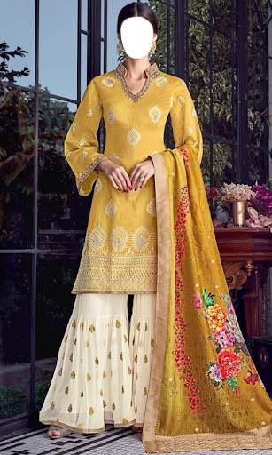 Women Sharara Photo Suit screenshot 11