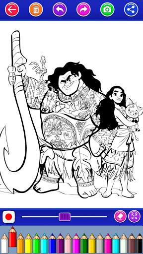 mona coloring the island princess screenshot 4
