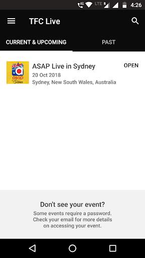 TFC Live Events screenshot 2