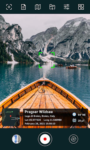 GPS map video camera screenshot 1