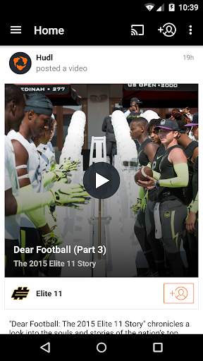 Hudl screenshot 2