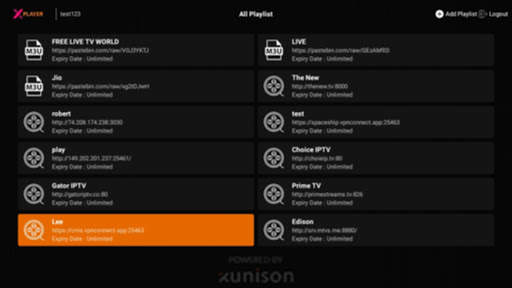 IPTV xPlayer screenshot 1