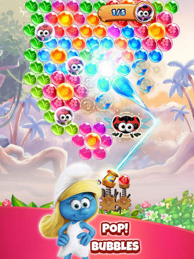 Smurfs Bubble Shooter Story 11 تصوير الشاشة