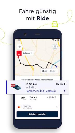 FREE NOW (mytaxi) - Taxi, Voi, TIER, MILES, emmy screenshot 3