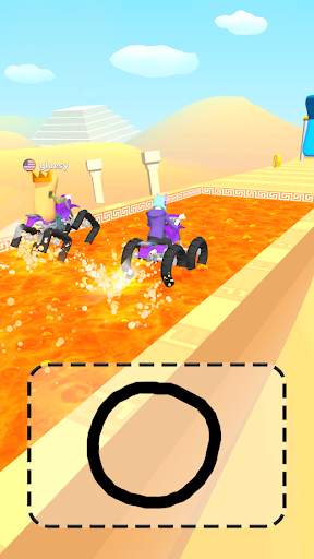 Scribble Draw Rider Race screenshot 2