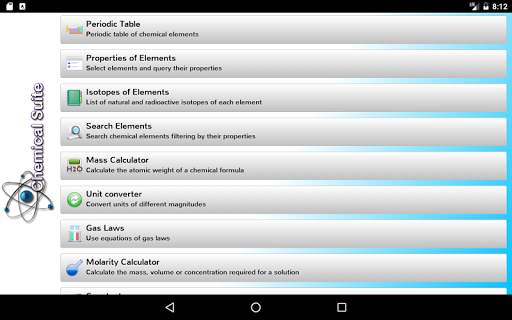 Chemical Suite Free screenshot 9