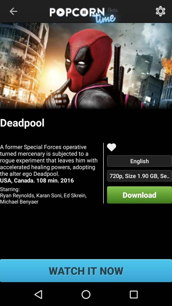 Popcorn time screenshot 3