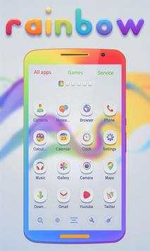 Rainbow GO Launcher screenshot 1