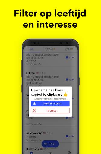 AddChat - Vrienden voor Snap screenshot 4