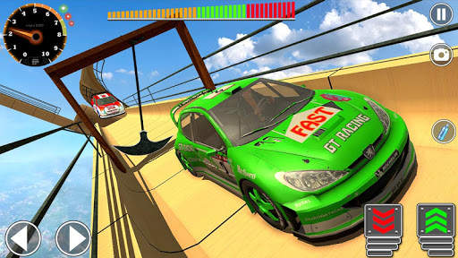 Impossible Mega Ramp Sports Car Stunt Drive screenshot 4