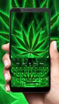 Cool Weed Rasta Smoke Keyboard Theme screenshot 1
