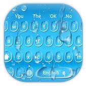 Blue Water Drop Keyboard 10001005