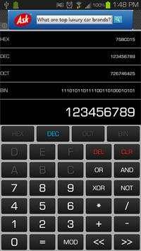 Programmer's Calculator Lite screenshot 1