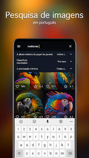 Papéis de parede papagaios 4K screenshot 3
