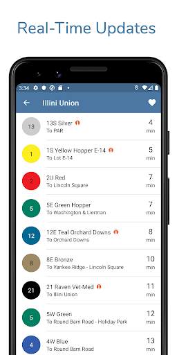 CU Transit screenshot 2