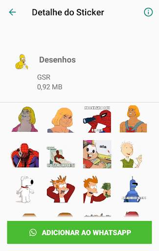 Super Pacote de Figurinhas - Sticker WastickerApps 2 تصوير الشاشة