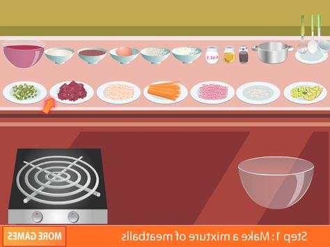 cooking spaghitti meatball game screenshot 3