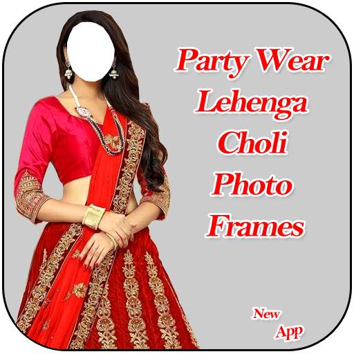 Party Wear Lehenga Choli Photo Frames 1.2