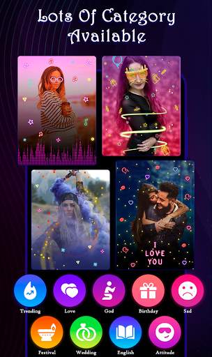 Vido : Lyrical Video Status Maker screenshot 1
