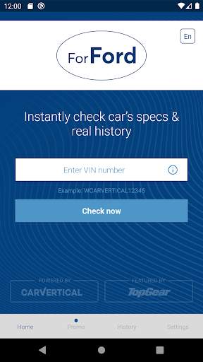 Check Car History for Ford screenshot 1