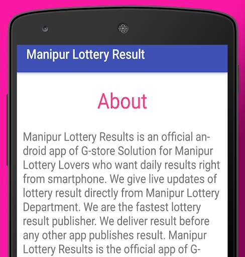 Manipur State Lottery Result screenshot 4