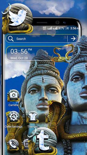Shiva Statue Theme Launcher screenshot 1