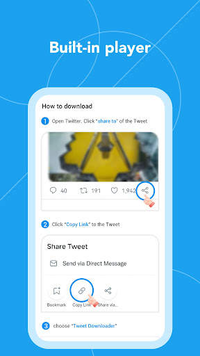 Downloader for Twitter screenshot 1