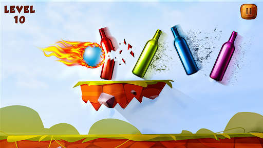 Bottle Shooting Slingshot Game screenshot 1