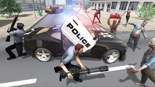 Police vs Zombie - Action games screenshot 1