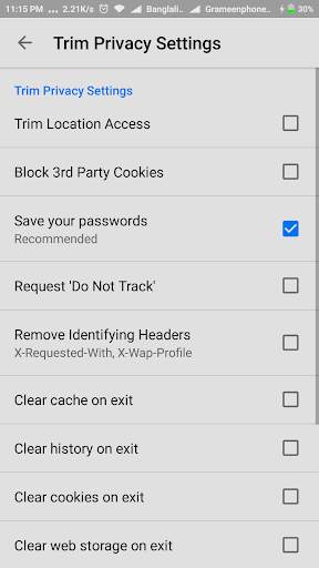 Trim Browser - Fast & Secure screenshot 3