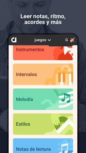 Earz –Aplicación de clases de música más completa. screenshot 2