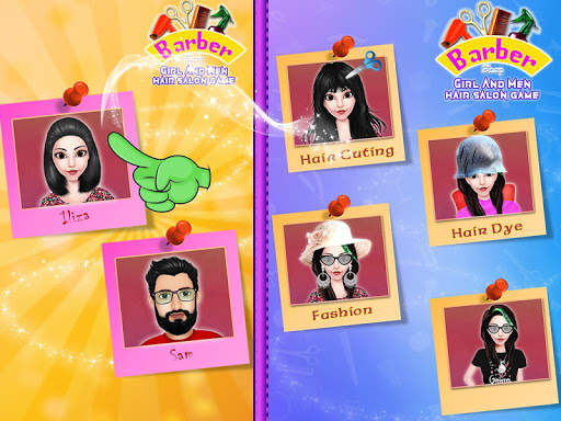 Barber Shop - Girl And Men Hair Salon Game screenshot 3