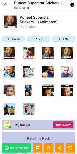 Puneet Superstar Stickers screenshot 3