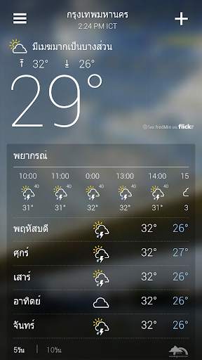 Yahoo อากาศ screenshot 2