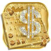 Golden Luxury Dollar Keyboard 10001007