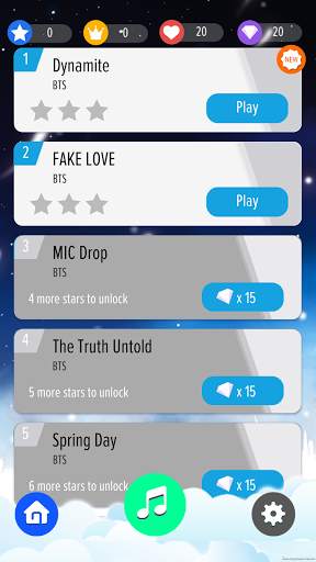 Bts Update Piano Tiles screenshot 2