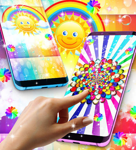 Rainbow live wallpaper screenshot 10