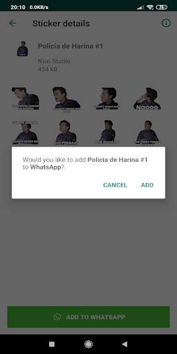 Stickers Policia de Harina Para WhatsApp screenshot 3