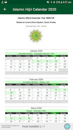 Islamic Hijri Calendar 2020 screenshot 3