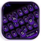 Cool Black Purple Keyboard Theme 10001001